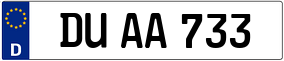 Truck License Plate